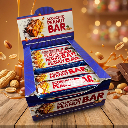 SCORCHED PEANUT BRITTLE (AUSTRALIAN) Milk Chocolate BULK BOX 30x45g