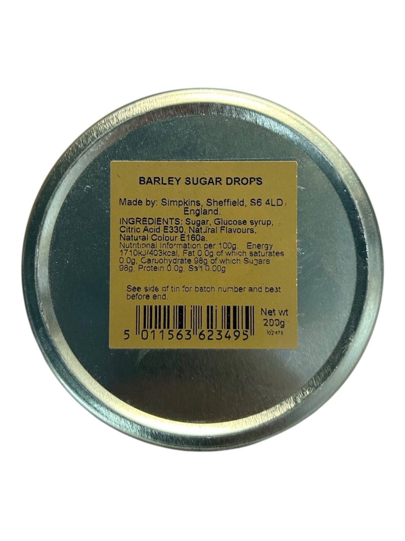 Simpkins Barley Sugar Drops Travel Tin 200g - Happy Candy UK LTD
