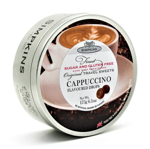 Simpkins Sugar Free Cappuccino Drops Travel Tin 175g - Happy Candy UK LTD