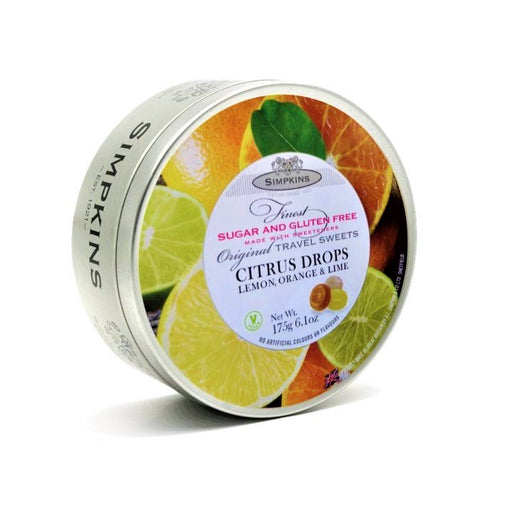 Simpkins Sugar Free Citrus Drops Travel Tin 175g - Happy Candy UK LTD