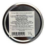 Simpkins Sugar Free Citrus Ginger Drops Travel Tin 150g - Happy Candy UK LTD