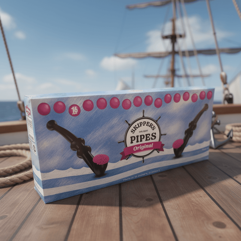 Skippers Original Liquorice Pipes 16 Pack