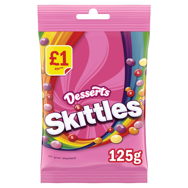 Skittles Dessert Flavoured Treat Bag 125g - Happy Candy UK LTD