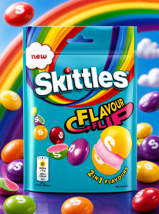 Skittles FLAVOUR FLIP Sweets Bag 109g