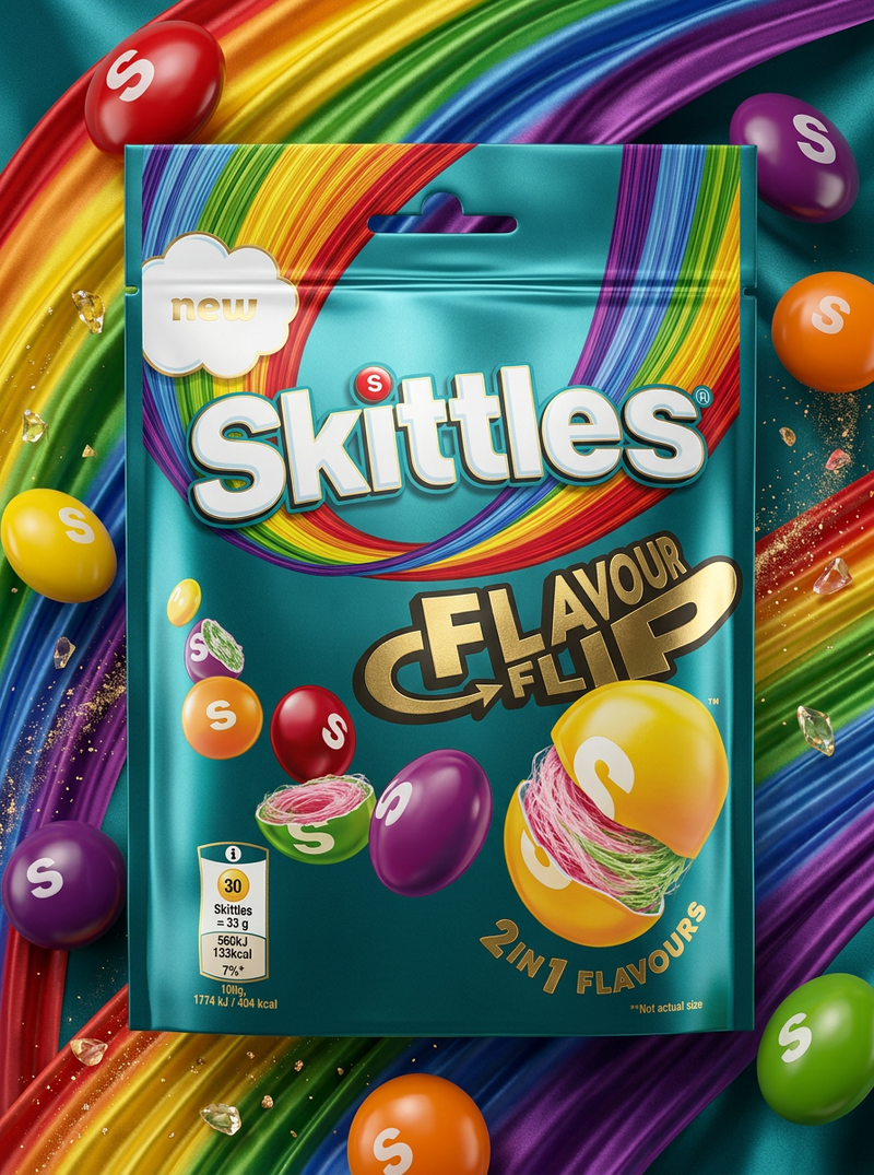 Skittles FLAVOUR FLIP Sweets Bag 109g
