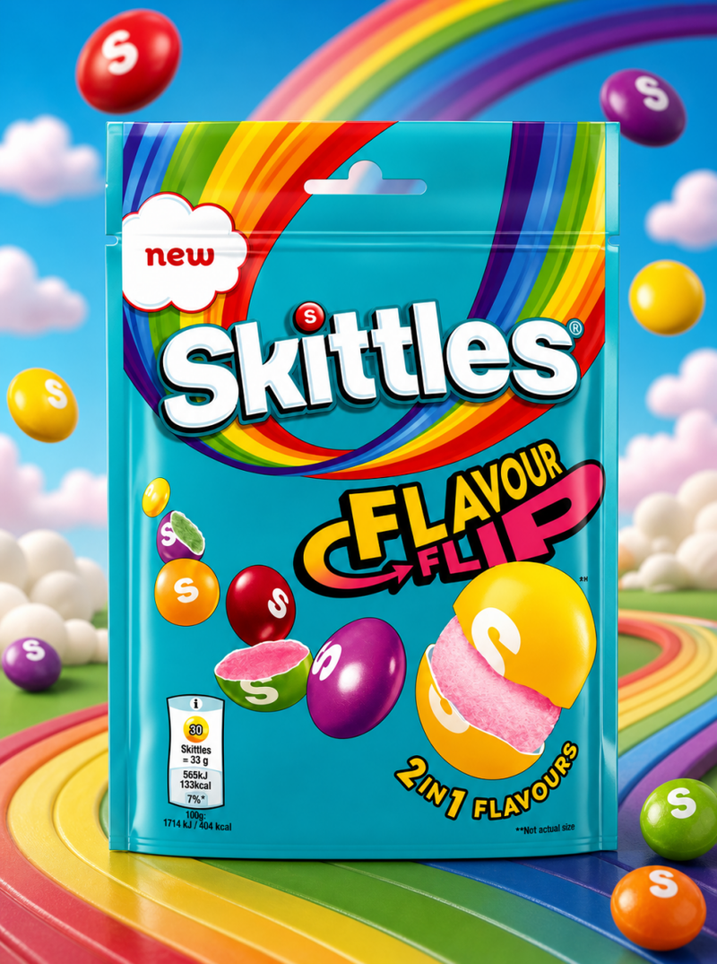 Skittles FLAVOUR FLIP Sweets Bag 109g