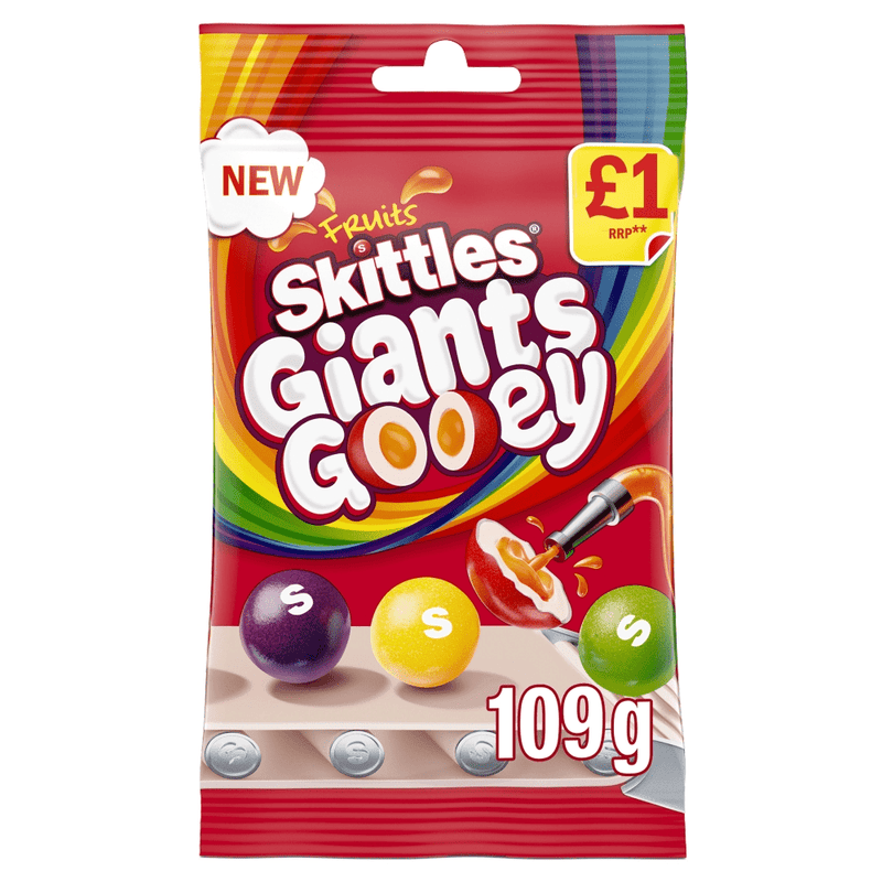 Skittles Giants Gooey Share Bag 109g - Happy Candy UK LTD