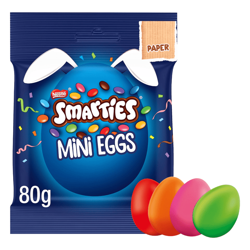 Smarties Milk Chocolate Mini Eggs Bag 80G