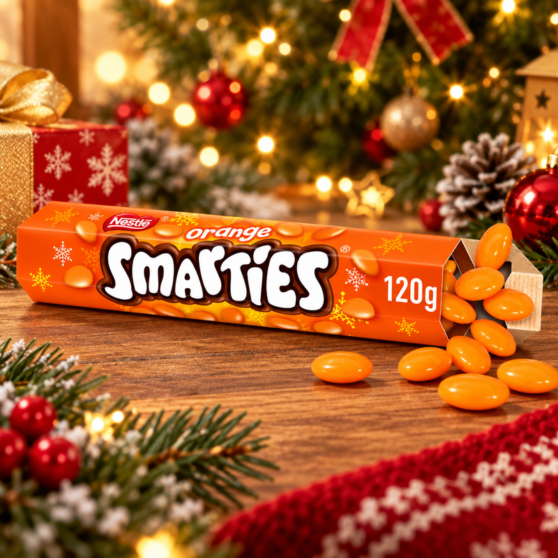 Smarties Orange Milk Chocolate Giant Tube 120g