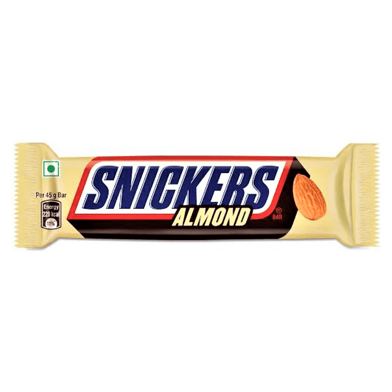Snickers ALMOND (IMPORT) Milk Chocolate Bar 45g - Happy Candy UK LTD