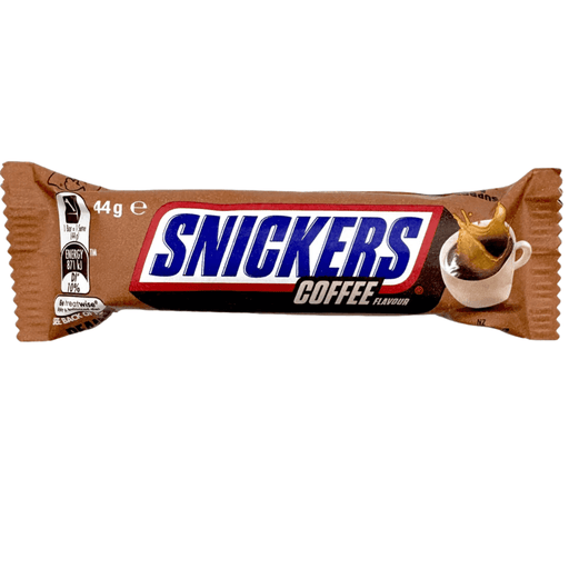 Snickers COFFEE (AUSTRALIAN) Milk Chocolate Bars BULK BOX 25X44g