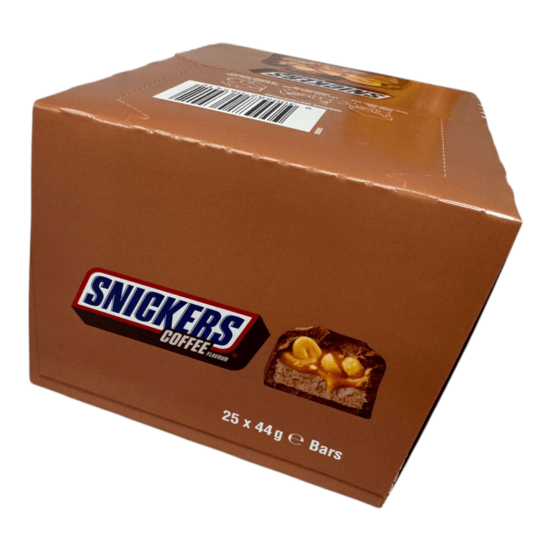 Snickers COFFEE (AUSTRALIAN) Milk Chocolate Bars BULK BOX 25X44g