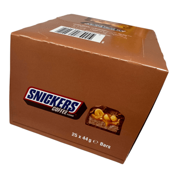 Snickers COFFEE (AUSTRALIAN) Milk Chocolate Bars BULK BOX 25X44g