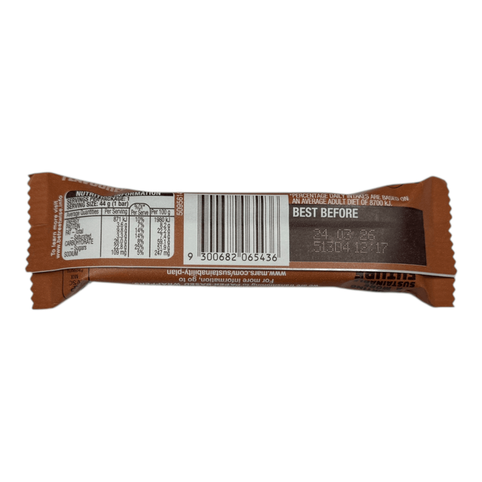 Snickers COFFEE (AUSTRALIAN) Milk Chocolate Bars BULK BOX 25X44g