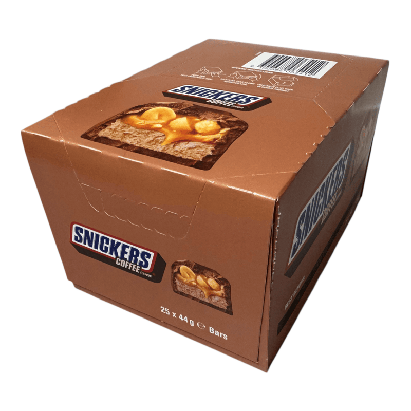 Snickers COFFEE (AUSTRALIAN) Milk Chocolate Bars BULK BOX 25X44g