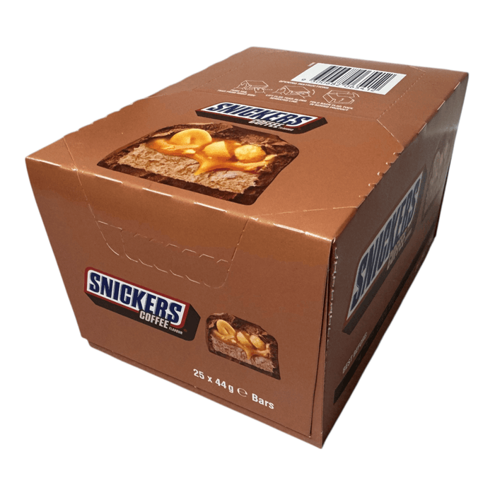 Snickers COFFEE (AUSTRALIAN) Milk Chocolate Bars BULK BOX 25X44g