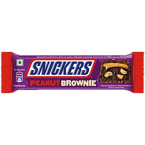 Snickers PEANUT BROWNIE (IMPORT) Milk Chocolate Bar 45g - Happy Candy UK LTD