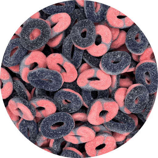 Sour Blueberry Rings By Happy Candy
