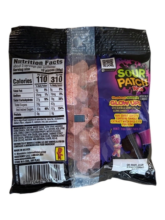 Sour Patch Kids GLOW UPS Bag (USA) 87g - Happy Candy UK LTD