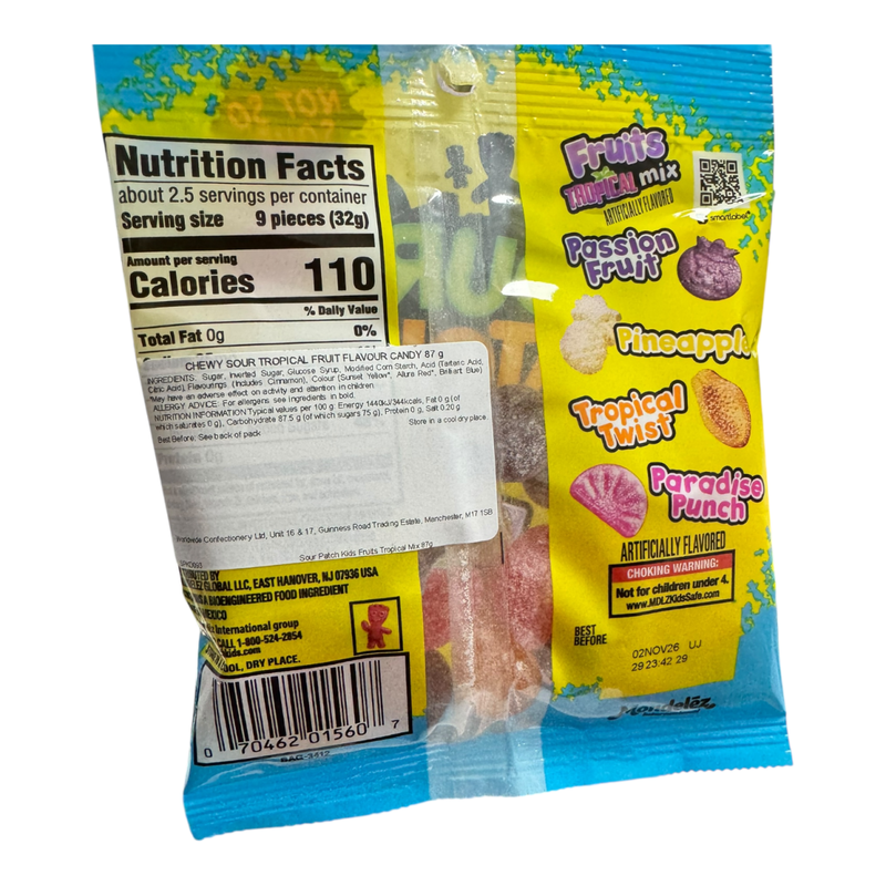 Sour Patch Kids New Tropical Mix (USA) 87g