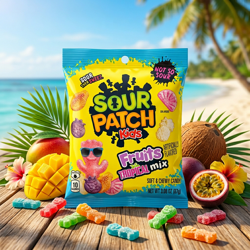 Sour Patch Kids New Tropical Mix (USA) 87g
