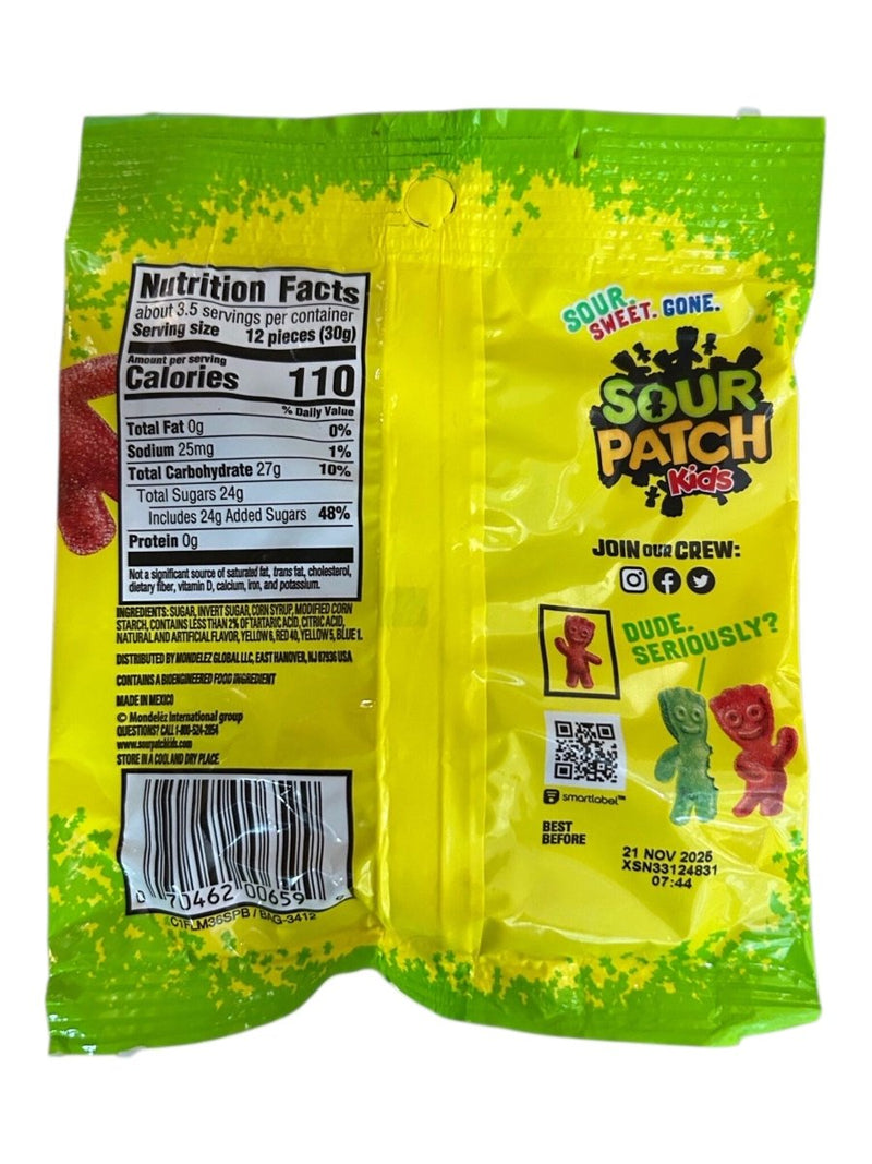 Sour Patch Kids Original Share Bag (USA) 102g - Happy Candy UK LTD