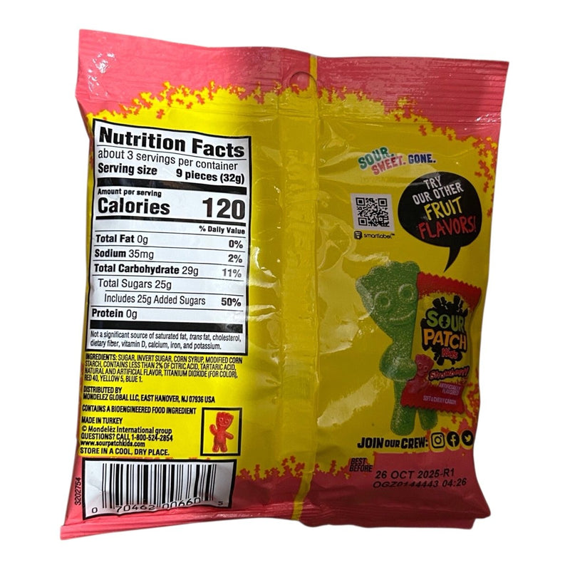 Sour Patch Kids Watermelon Share Bag (USA) 102g - Happy Candy UK LTD