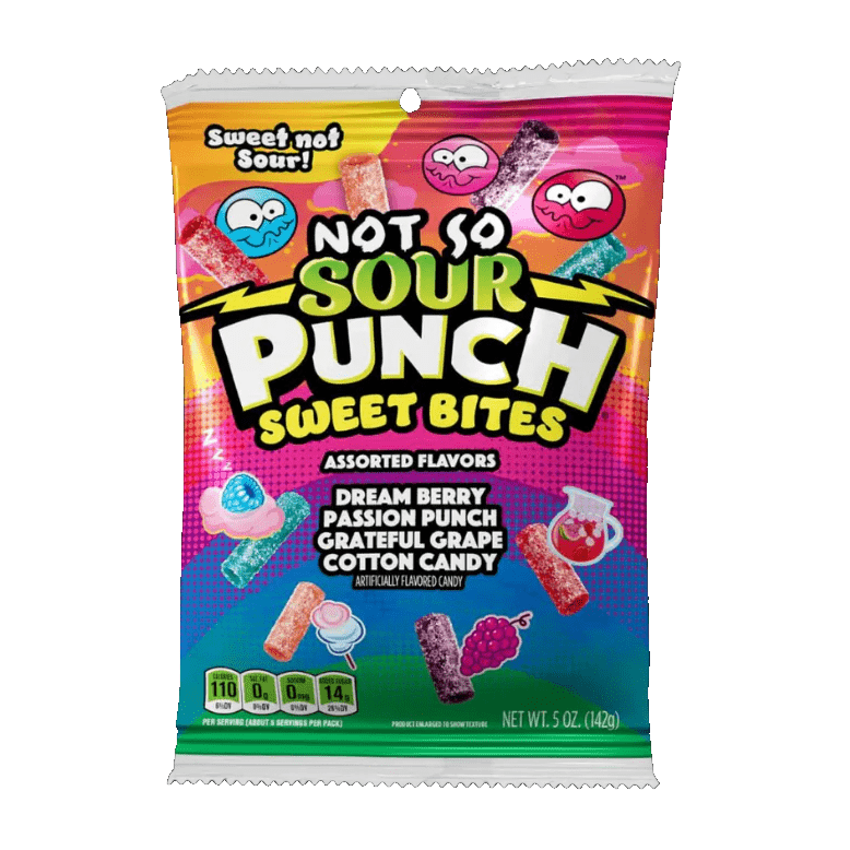 Sour Punch Bites NOT SO SOUR (USA) Bag 142g - Happy Candy UK LTD