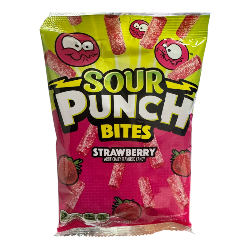 Sour Punch Bites STRAWBERRY (USA) Bag 142g