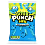 Sour Punch Blue Raspberry Bites Bag (USA) 142g - Happy Candy UK LTD