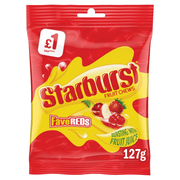 Starburst Fruit Chews Fave Reds Share Bag 127g - Happy Candy UK LTD