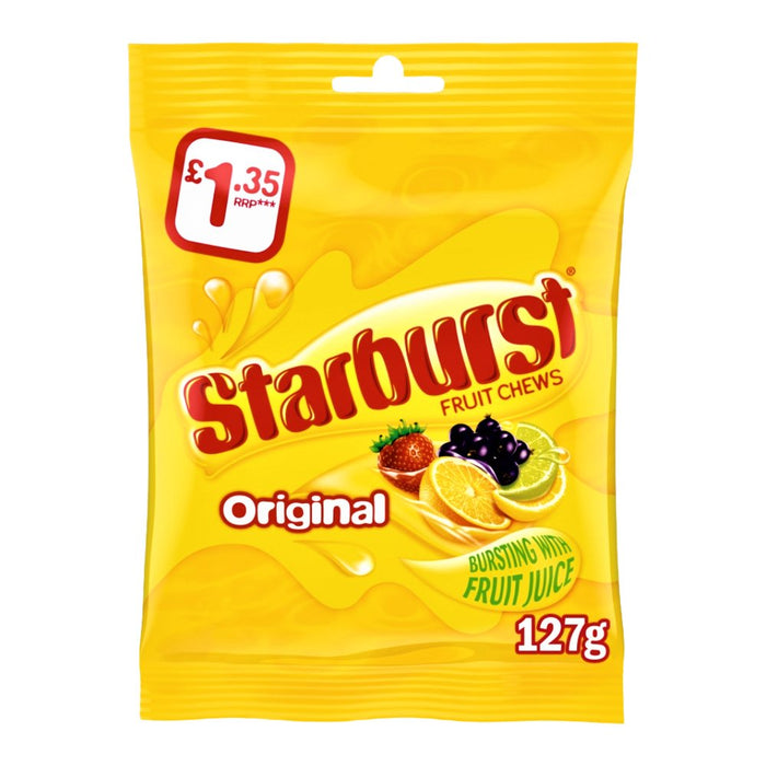 Starburst Original Fruity Chews Share Bag 127g - Happy Candy UK LTD