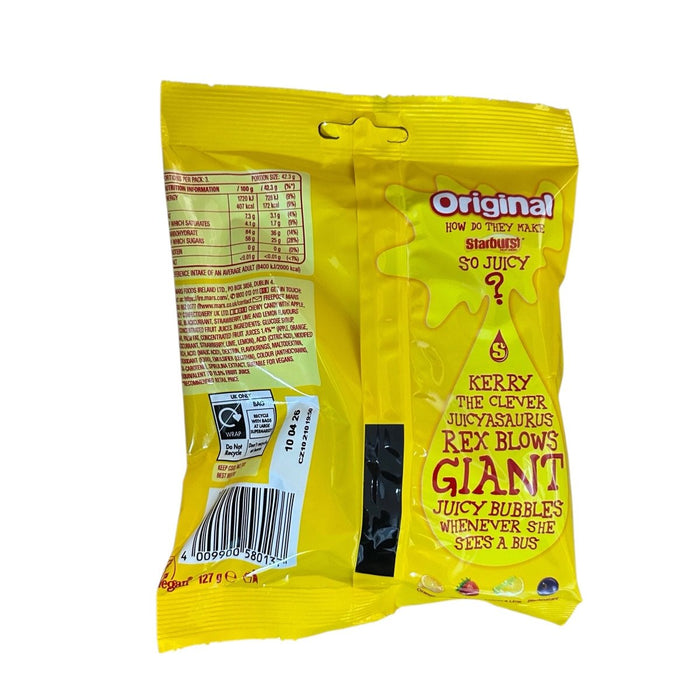 Starburst Original Fruity Chews Share Bag 127g - Happy Candy UK LTD