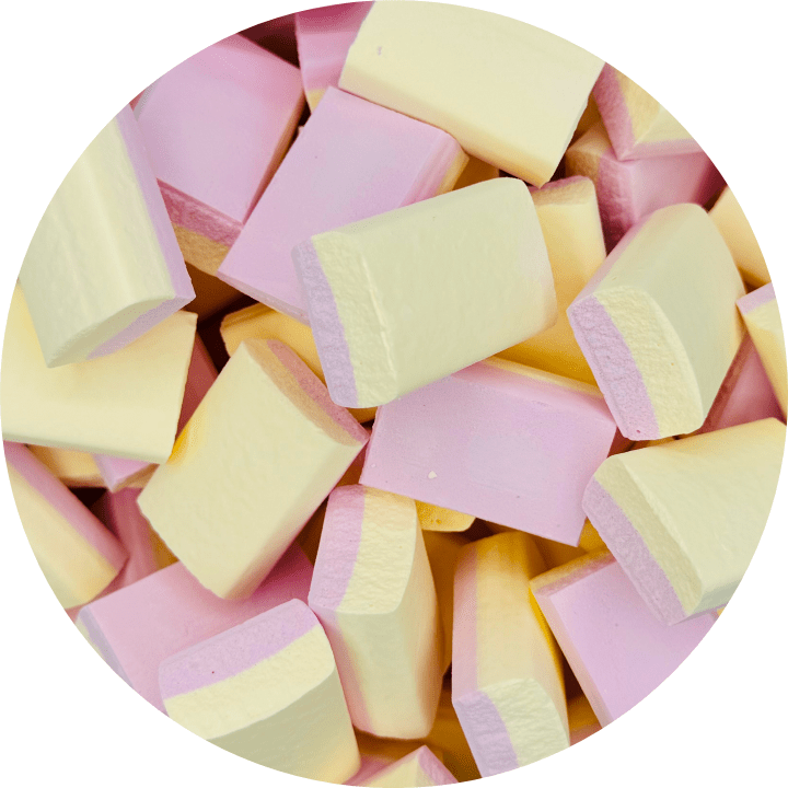 Strawberry & Vanilla TOCHOS - Ice Sherbet Blocks/Bricks - Happy Candy UK LTD