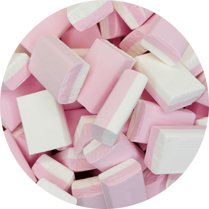 Strawberry & Vanilla TOCHOS - Ice Sherbet Blocks/Bricks - Happy Candy UK LTD