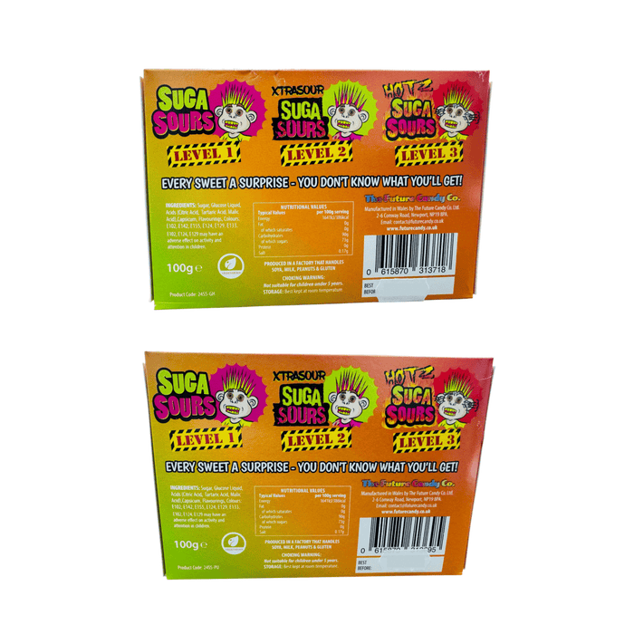 SUGA SOURS Unlucky Dip HALLOWEEN Theatre Box 100g - Happy Candy UK LTD