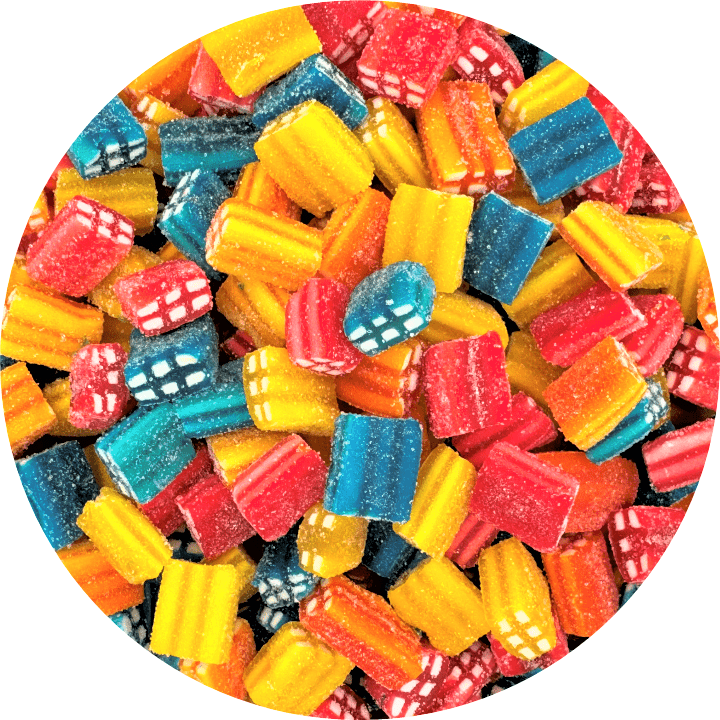 Fizzy Raspberry Bricks Super Fruity Fizzy Bricks — Happy Candy UK LTD