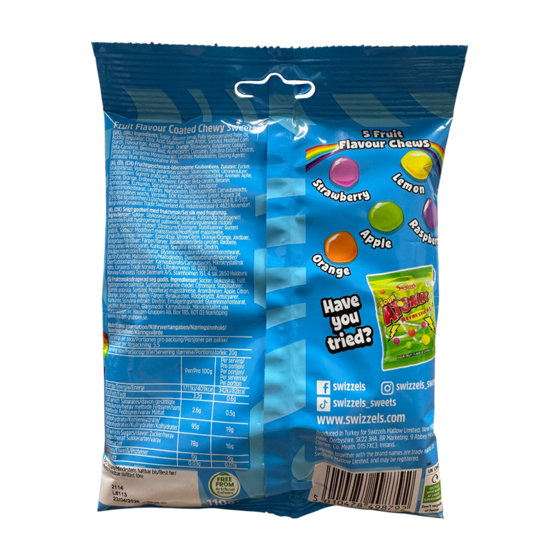 Swizzels ATOMIX Rainbow Drops Candy Bag 110g