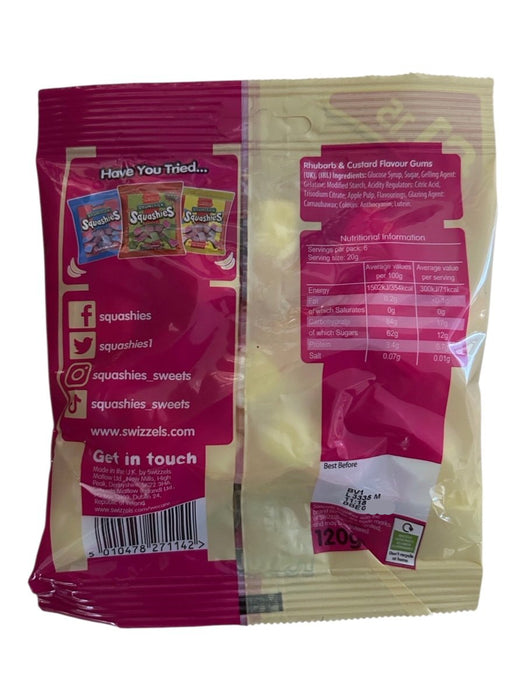 Swizzels Drumstick Squashies Rhubarb & Custard Share Bag 120g - Happy Candy UK LTD