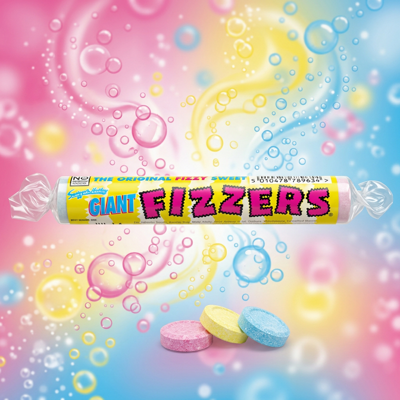 Swizzels Fizzers Giant Roll 40g
