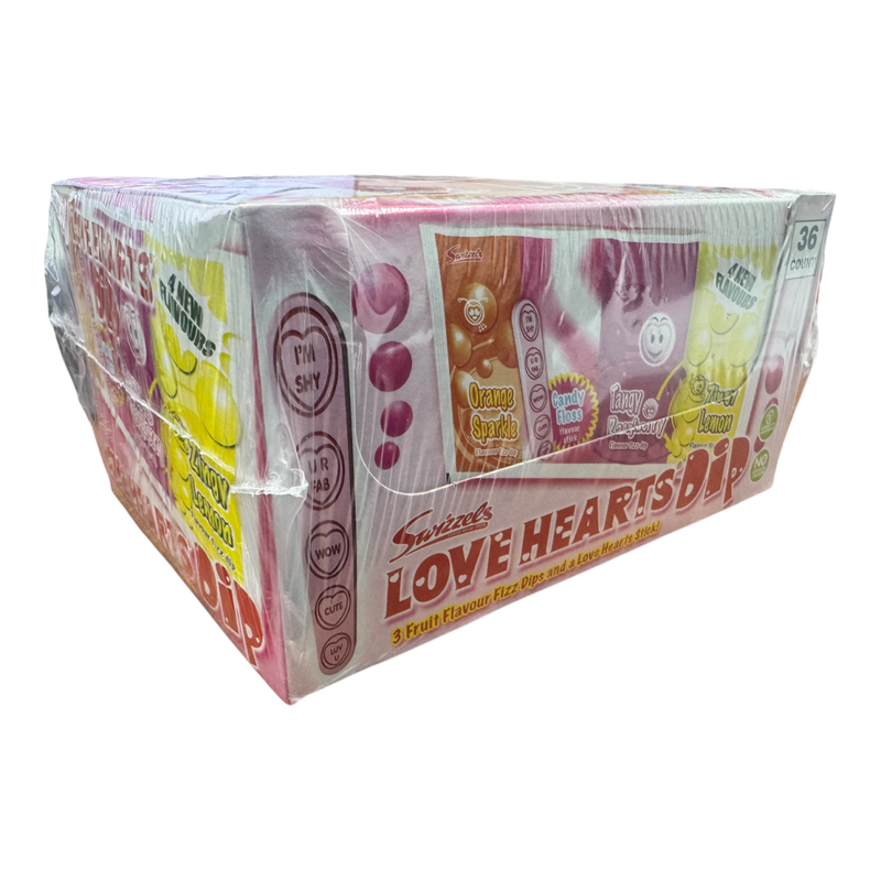 Swizzels LOVE HEARTS DIP BULK BOX 36 X 23g