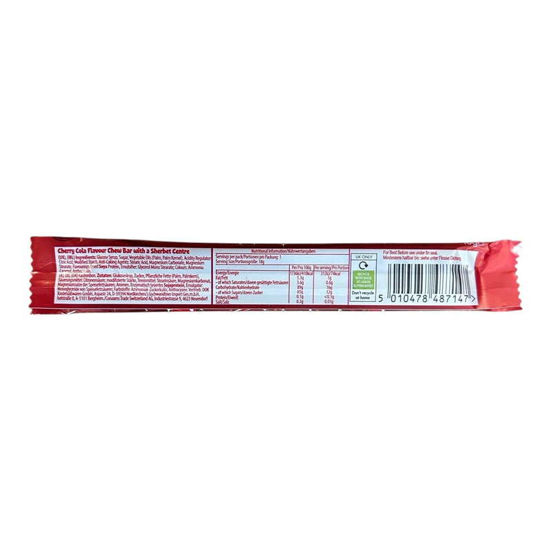 Swizzels Refreshers Cherry Cola Chew Bar 4 Pack - Happy Candy UK LTD