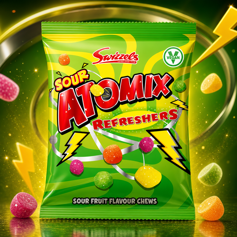 Swizzels SOUR ATOMIX Refreshers Candy Bag 110g