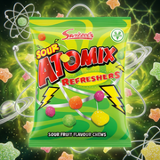 Swizzels SOUR ATOMIX Refreshers Candy Bag 110g