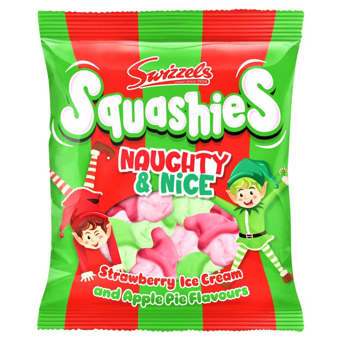 Swizzels Squashies CHRISTMAS Naughty & Nice Bag 120g - Happy Candy UK LTD