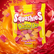 Swizzels Squashies Double Dip Orange & Cherry Bag 120g