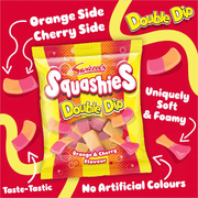 Swizzels Squashies Double Dip Orange & Cherry Bag 120g