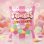 Swizzels Squashies LOVE HEARTS Mixed Fruit Share Bag 120g