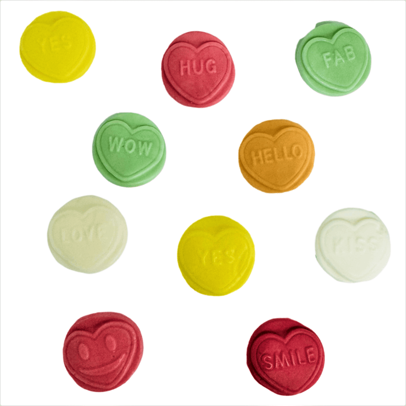 Swizzels Squashies LOVE HEARTS Mixed Fruit Share Bag 120g - Happy Candy UK LTD