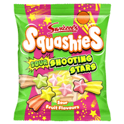 Swizzels Squashies SOUR SHOOTING STARS Gums 100g - Happy Candy UK LTD